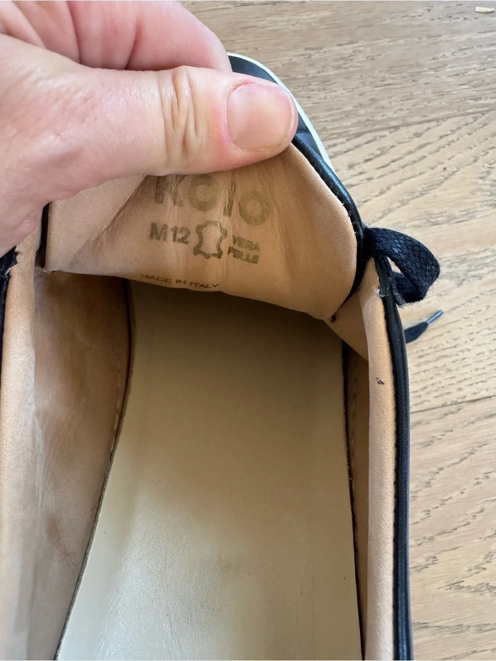 Koio Mens Capri Leather Sneaker Black Size 12 $265